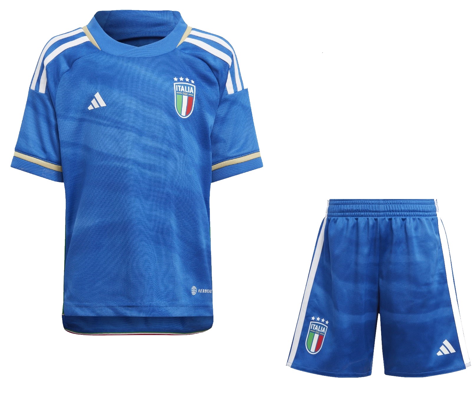 Kit infantil I Seleção da Italia 2023 2024 Adidas oficial 